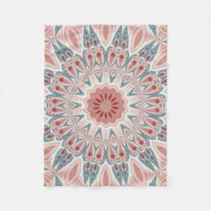 Streckande modern Kaleidoscope Mandala Fractal Art Fleecefilt
