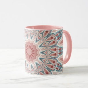 Streckande modern Kaleidoscope Mandala Fractal Art Mugg