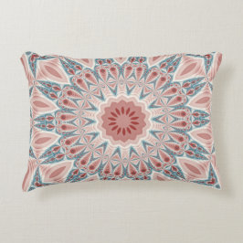 Streckande modern Kaleidoscope Mandala Fractal Art Prydnadskudde