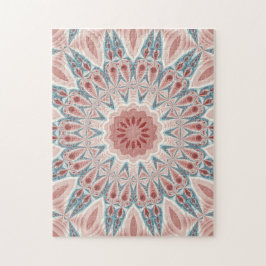 Streckande modern Kaleidoscope Mandala Fractal Art Pussel