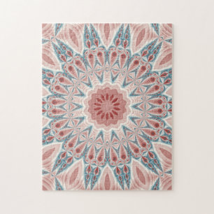 Streckande modern Kaleidoscope Mandala Fractal Art Pussel