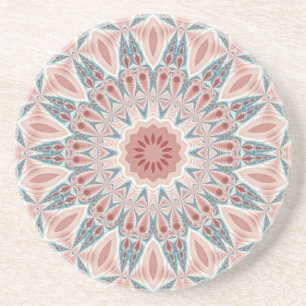 Streckande modern Kaleidoscope Mandala Fractal Art Underlägg