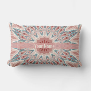 Streckande Modern Kaleidoscope Mandala Fractal Nam Lumbarkudde