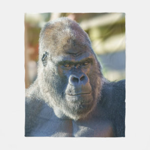 Streckande Silverback Fleecefilt