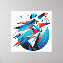 Streckande visuell teckning nr 15 canvastryck