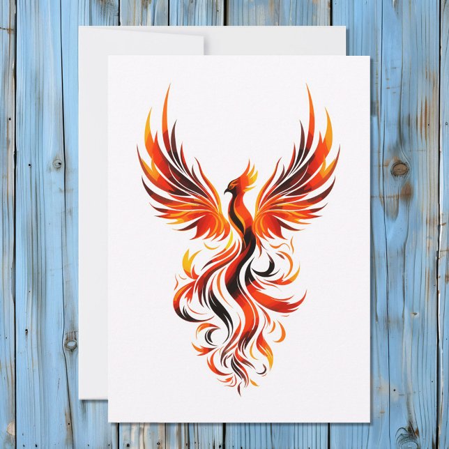 Streckbild i Flames Vector Art Julkort (Skapare uppladdad)