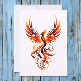 Streckbild i Flames Vector Art Julkort