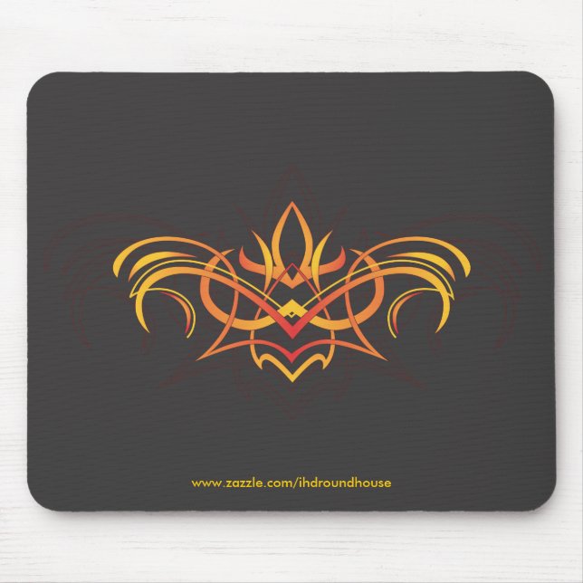 StreckFireflower mousepad Musmatta (Framsidan)