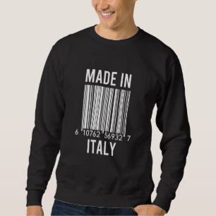 Streckkod i Italien Lång Ärmad Tröja