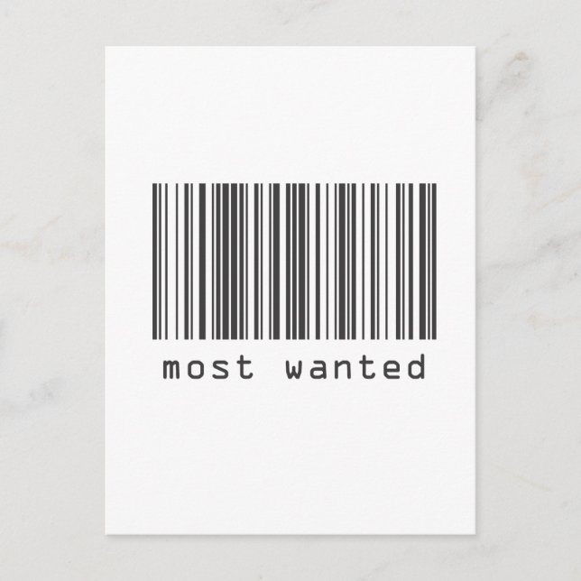 Streckkod - mest önskad vykort (Framsida)