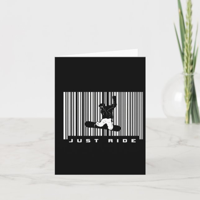 Streckkodsapparat för snobardering - Snowboarder S Kort (Framsida)