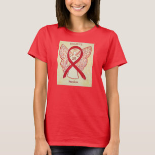 Streckröd medvetenhet - Ribbon Anpassningsbar Shir T-shirt