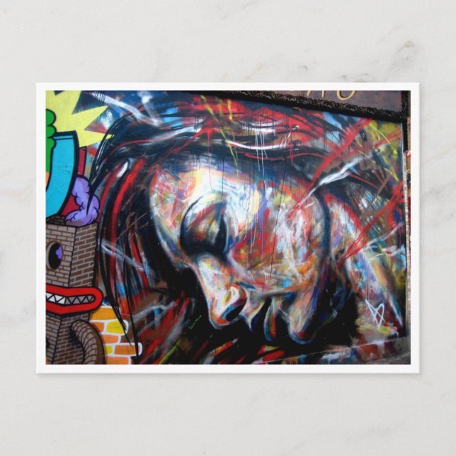 Street art Brick Lane Vykort (Framsida)