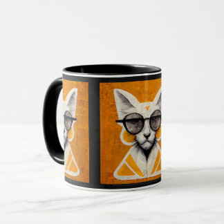 Street Art Cat Home Kitchen Mugg