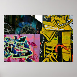 Street Art Graffiti Digbeth Birmingham UK Poster