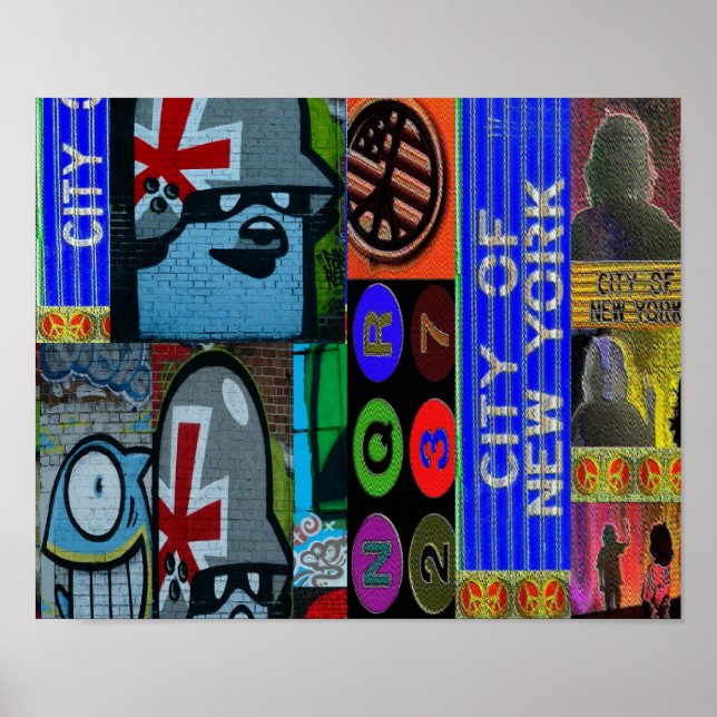STREET ART NYC FRÅN URBAN59 POSTER (Framsidan)