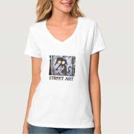 Street Art of Las Palmas Tecknad hund T Shirt