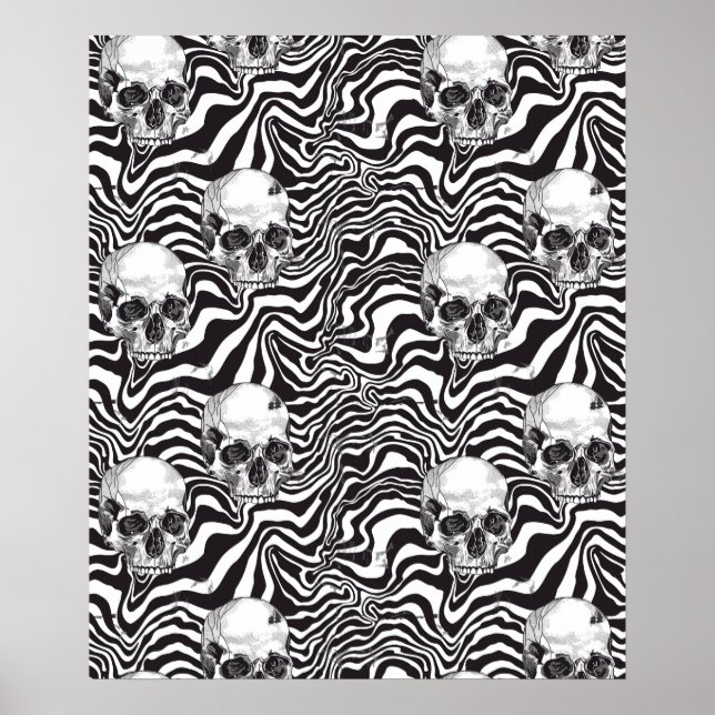Street Art Skull Poster Design A11 (Framsidan)