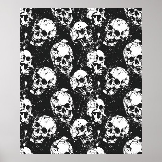 Street Art Skull Poster Design A26 (Framsidan)