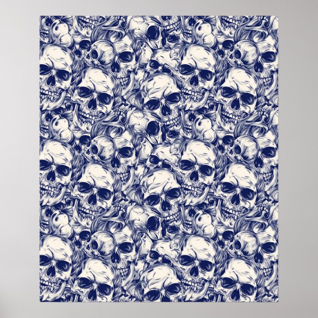 Street Art Skull Poster Design A27 (Framsidan)