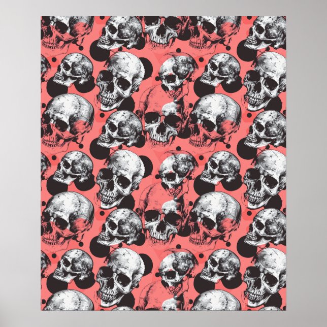 Street Art Skull Poster Design A30 (Framsidan)