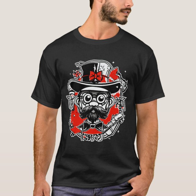 Street Art Wizard - Iconic Graffiti Logotyp T-Shir T Shirt (Framsida)