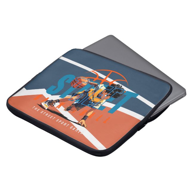 Street Basketball | 15 tum Laptop Fodral (Framsida topp)