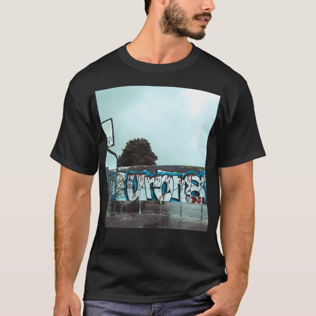 Street Basketball Urban Graffiti T Shirt (Framsida)