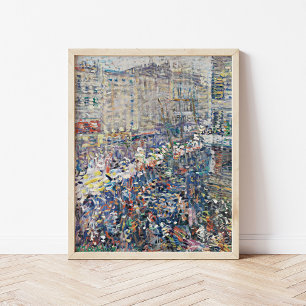 Street Carnival, Paris Nikolai Tarkhov Poster