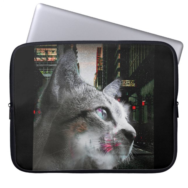 Street Cat Laptop Sleeve (Framsidan)