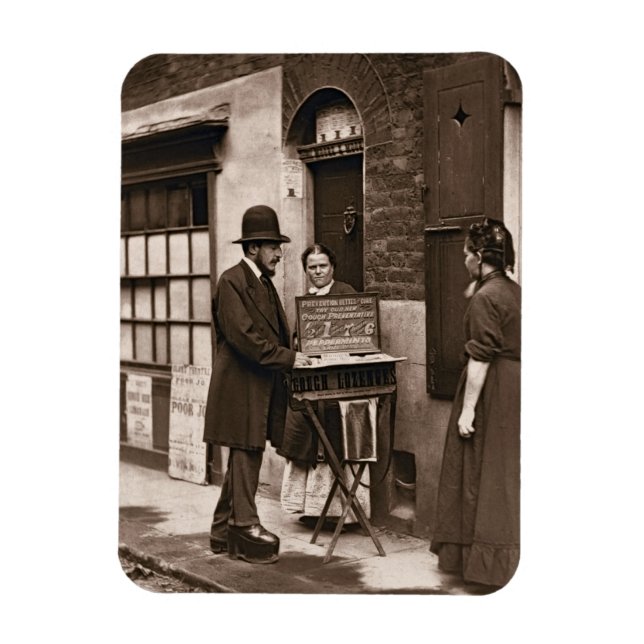 Street Doktor, 1876-77 (woodburytype) Magnet (Vertikal)