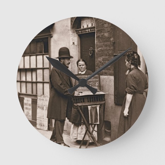 Street Doktor, 1876-77 (woodburytype) Rund Klocka (Framsida)