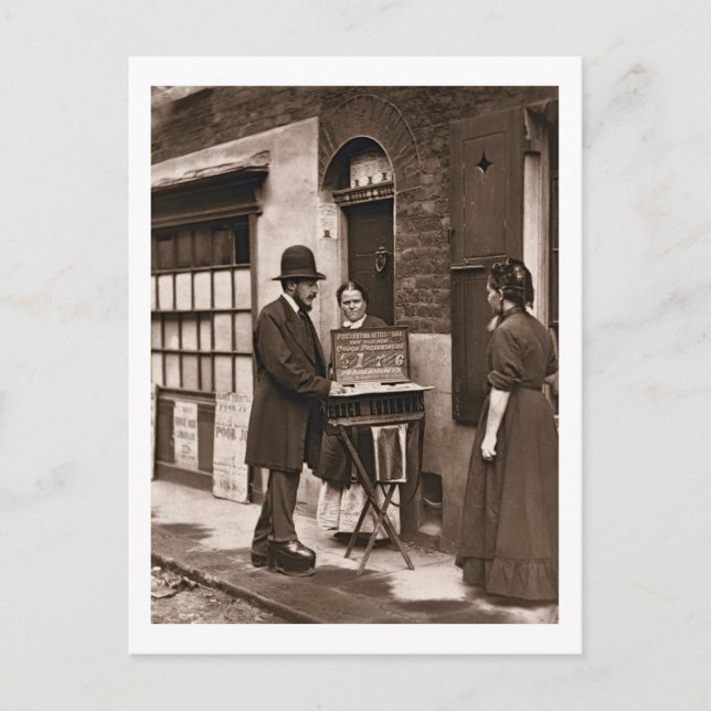 Street Doktor, 1876-77 (woodburytype) Vykort (Framsida)