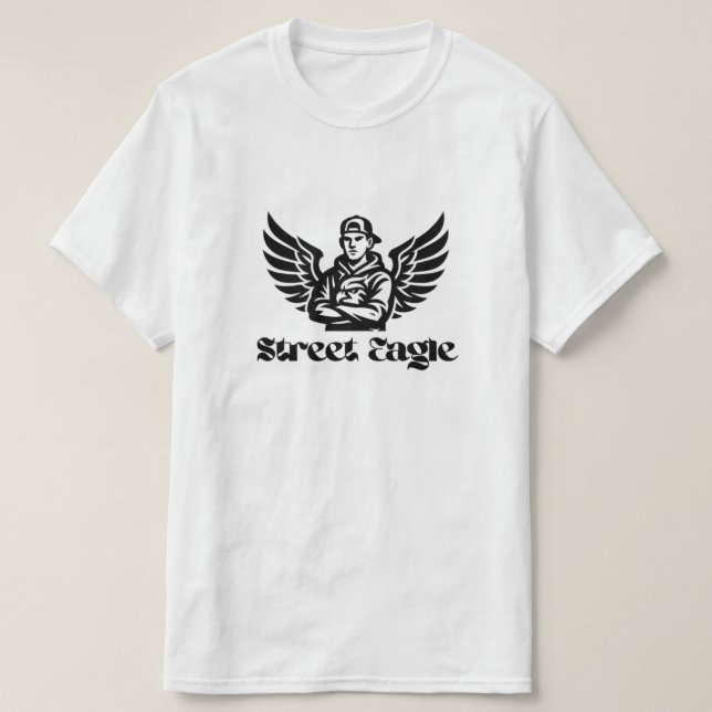 Street Eagle Urban Wing Emblem T Shirt (Design framsida)