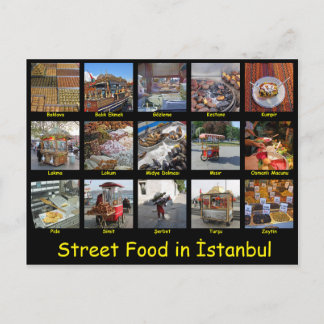 Street Food in İstanbul Vykort
