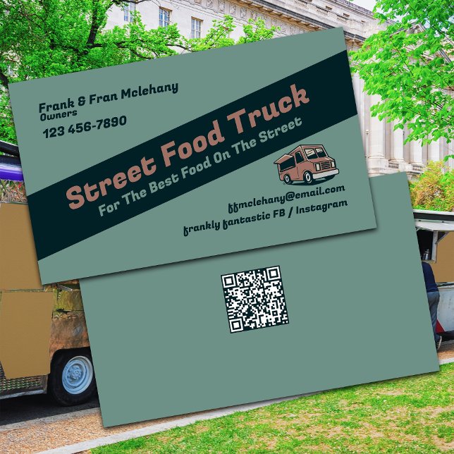 Street Food Lastbil Visitkort (Skapare uppladdad)
