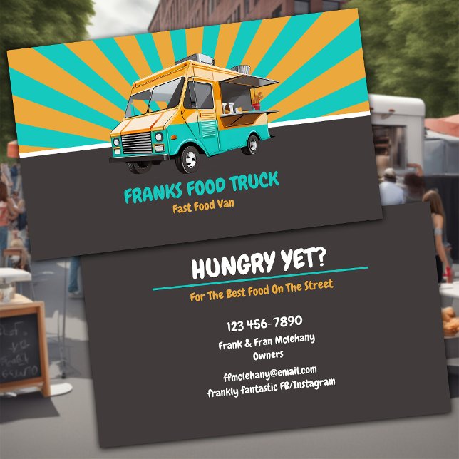 Street Food Lastbil Visitkort (Skapare uppladdad)