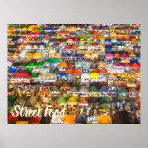 Street Food Market Rod Fai Bangkok Thailand