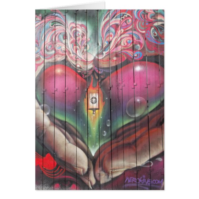 Street Garage Graffiti Hälsningskort (Framsidan)