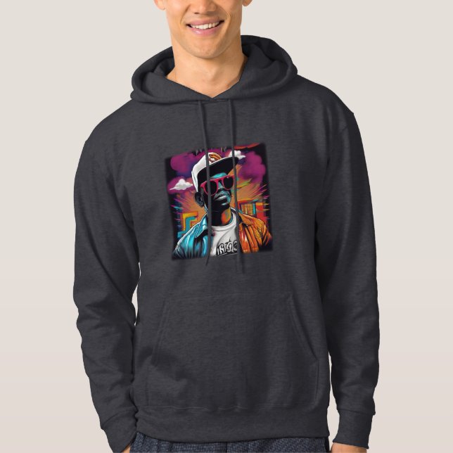  Street graffiti art RAP and Hip Hop - Hip Hop Pul Hoodie (Framsida)