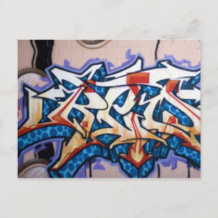 Street Graffiti Art Vykort