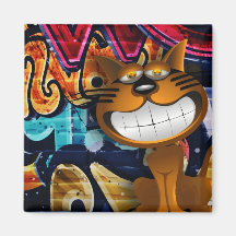 Street Graffiti Cat
