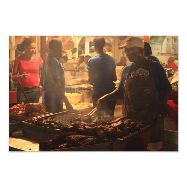 Street Grill at the Lolo's, Grand Fodral, St. Mart Fototryck (Framsidan)