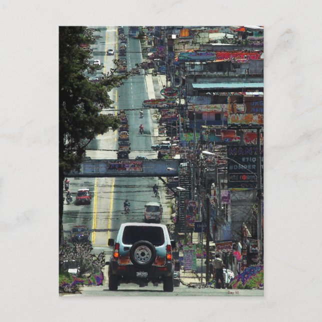 Street, Guatemala Vykort (Framsida)