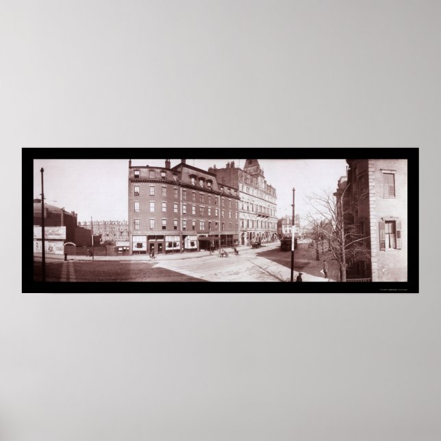Street Hotel Boston, MORSA Photo 1903 Poster (Framsidan)