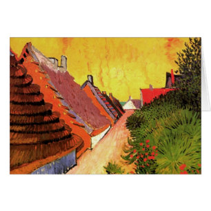 Street in Saintes Maries by Vincent van Gogh Hälsningskort