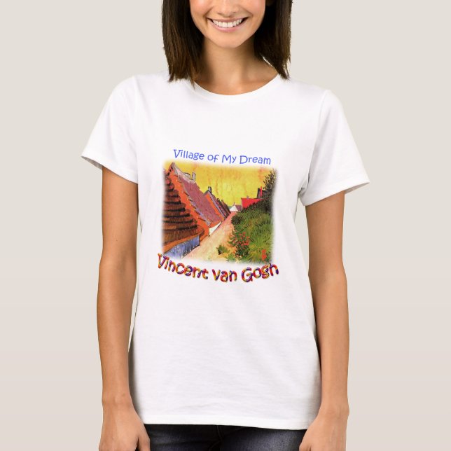 Street in Saintes-Maries by Vincent van Gogh Tee (Framsida)