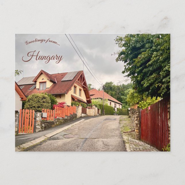 Street in Sopron Hungary Vykort (Framsida)