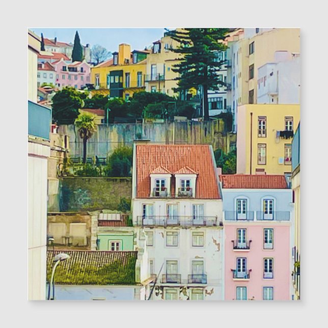 Street, Lissabon Portugal Europe, Travel magnet (Framsida)