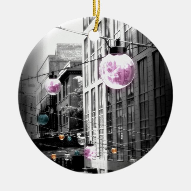 Street Ljus Urban Art Julgransprydnad Keramik (Framsidan)